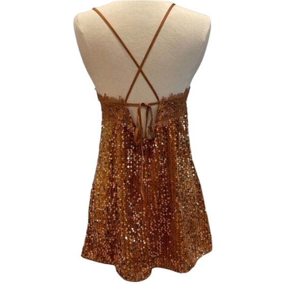 Free People Intimately Sequin Lace Dress - Picture 3 of 7